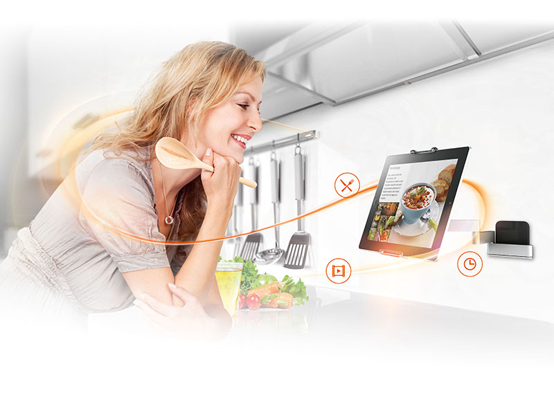 Vogels TMS 1030 Universal Tablet Wandhalterung mit Schwenkarm Küche Vogels TMS 1030 Universal Tablet Wandhalterung mit Schwenkarm Küche