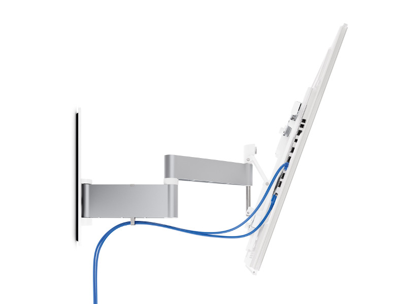 Vogel's WALL 3245 TV Wandhalterung schwenkbar 32"-55", weiß integrierte Kabelführung