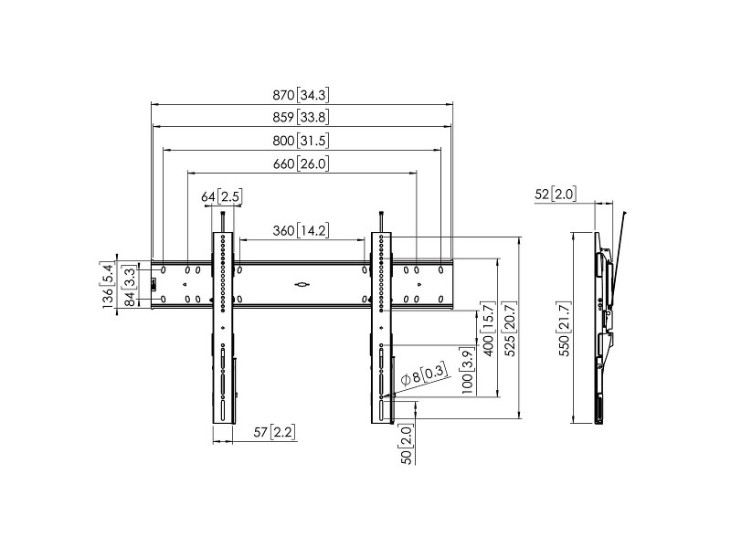 Vogels PFW 6810 neigbarer Monitor Wandhalter 80 Zoll Maße Vogels PFW 6810 neigbarer Monitor Wandhalter 80 Zoll Maße
