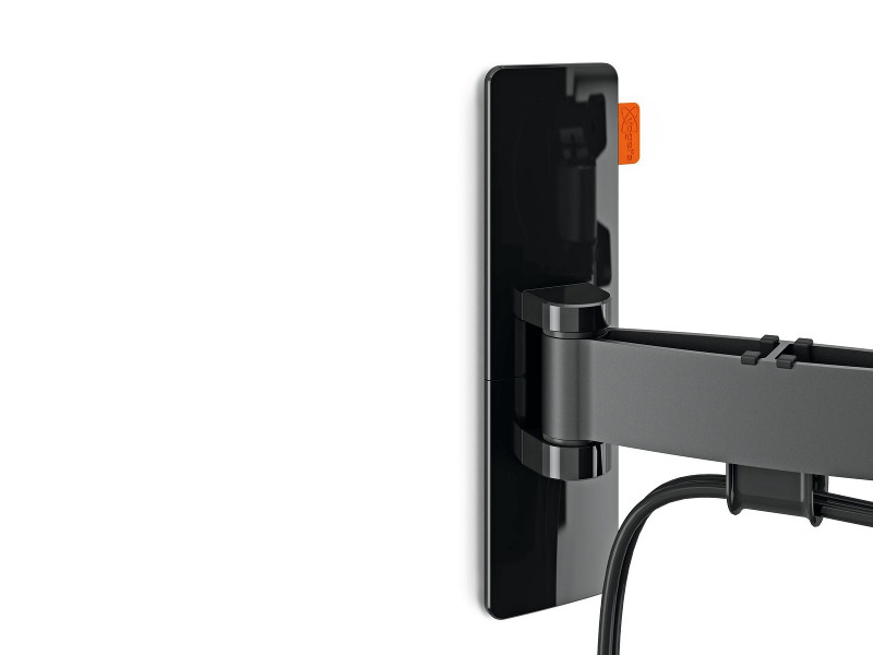 Vogel's WALL 3325 schwenkbare TV Wandhalterung 40"-65", schwarz integrierte Kabelführung