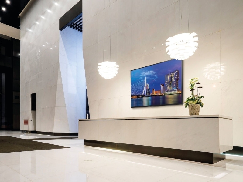 Vogels PFW 4500 flache TV Wandhalterung 42-55Zoll abschließbar Anwendungsbeispiel Vogels PFW 4500 flache TV Wandhalterung 42-55Zoll abschließbar Anwendungsbeispiel