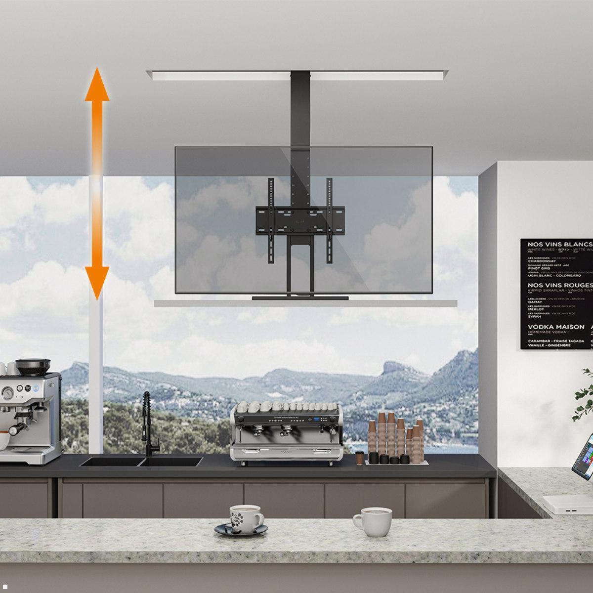 MonLines MLD780B TV Lift Deckenhalterung elektrisch, Hub 780mm, Anwendungsbeispiel