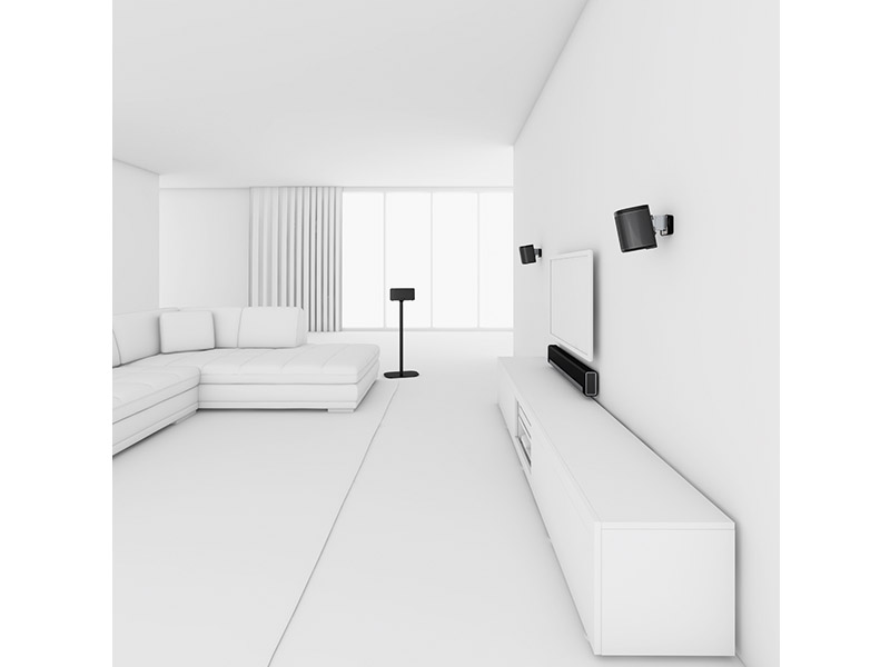 Vogels SOUND 4201 Wandhalterung für SONOS PLAY:1, weiß Beispiel