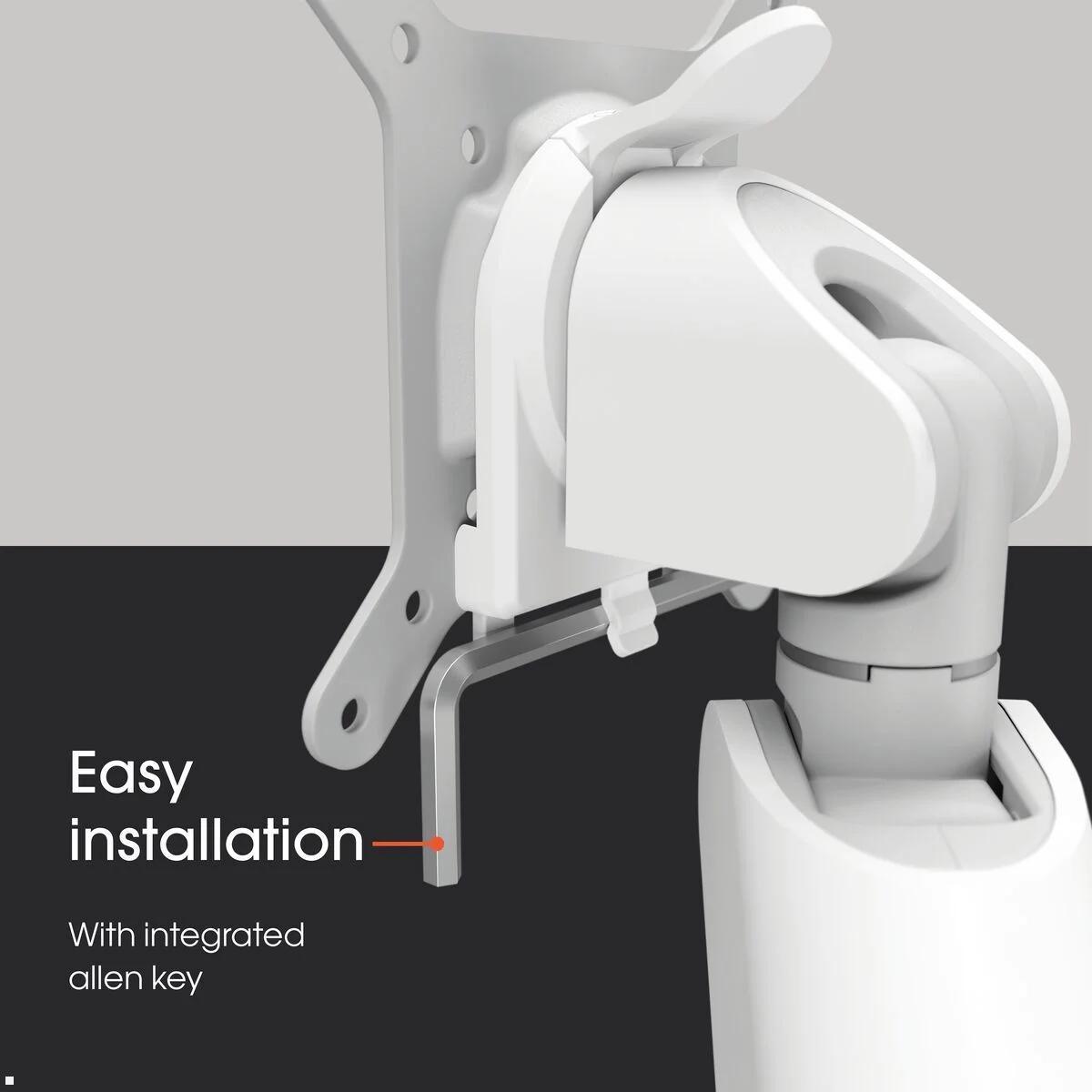 Vogels Motion MOMO 2137W Monitor Tischhalterung schwenkbar, weiss, MOMO Schwenkarm Büro weiss