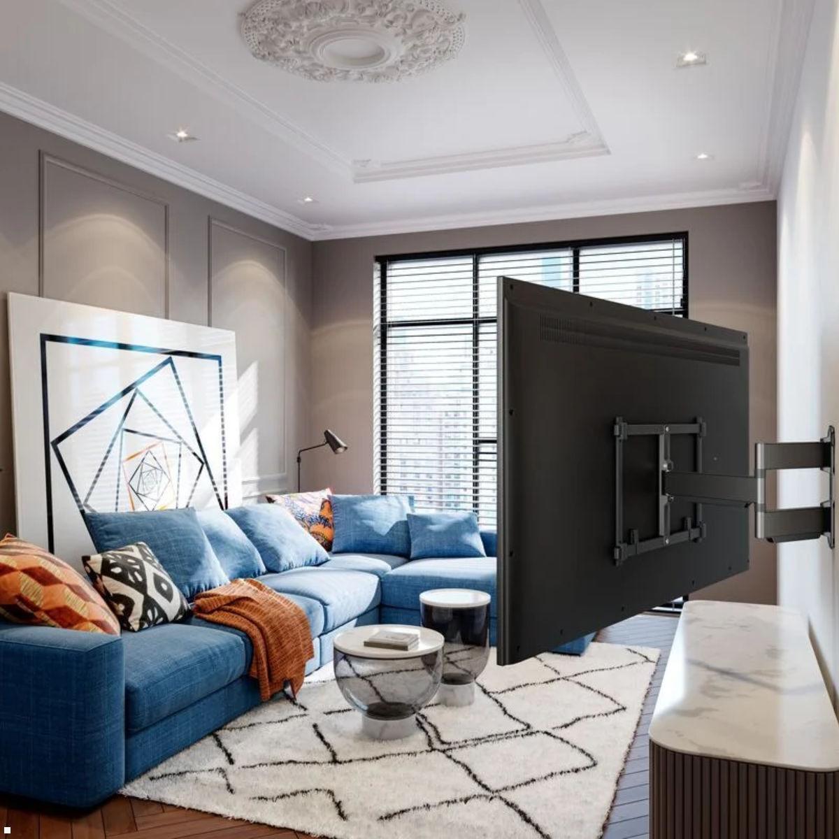 Schwenkbare TV Wandhalterung  55 - 100 Zoll Vogels TVM 5845, Wohnzimmer Schwenkbare TV Wandhalterung  55 - 100 Zoll Vogels TVM 5845, Wohnzimmer