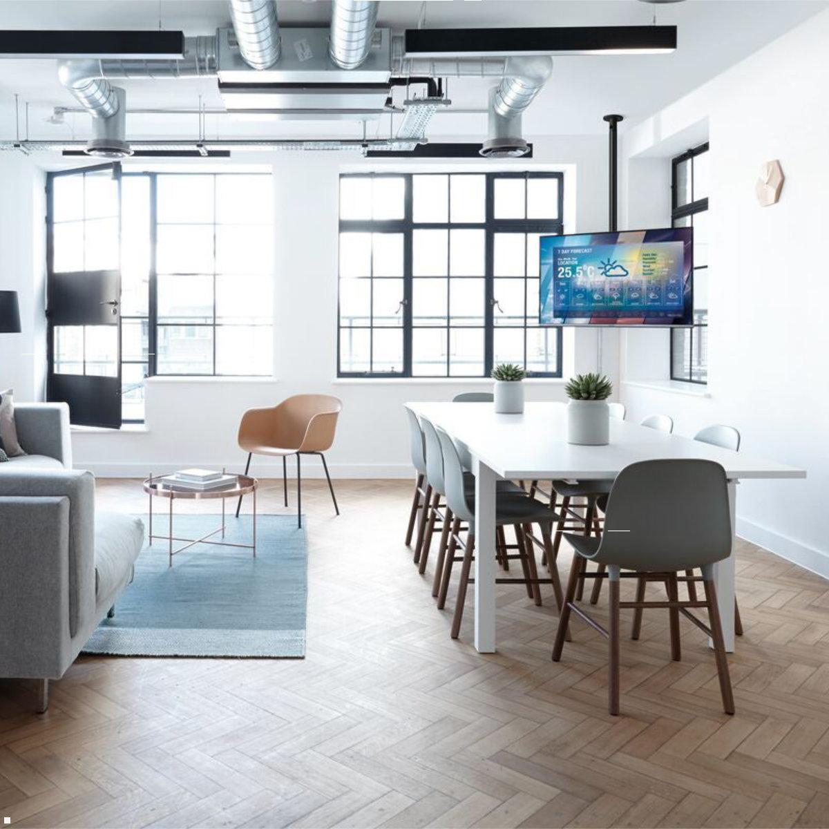 Vogels Connect-it CT242244B TV Deckenhalter bis 65 Zoll, schwarz, Anwendungsbeispiel Vogels Connect-it CT242244B TV Deckenhalter bis 65 Zoll, schwarz, Anwendungsbeispiel