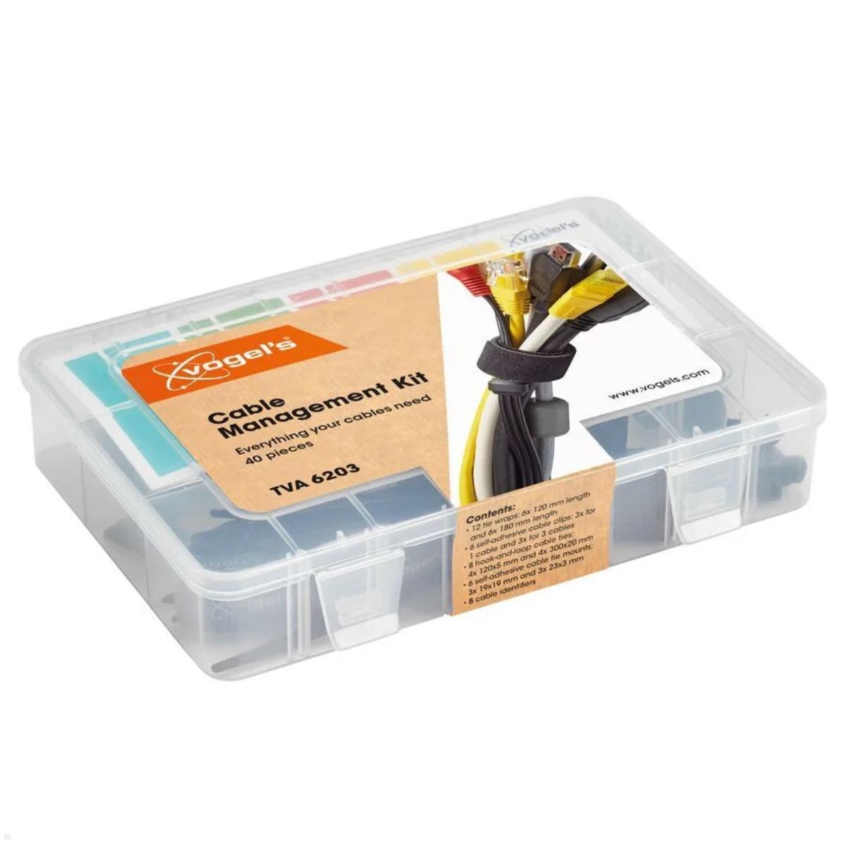 Kabelmanagement Set, Vogels COMFORT TVA 6203, Box geschlossen Kabelmanagement Set, Vogels COMFORT TVA 6203, Box geschlossen
