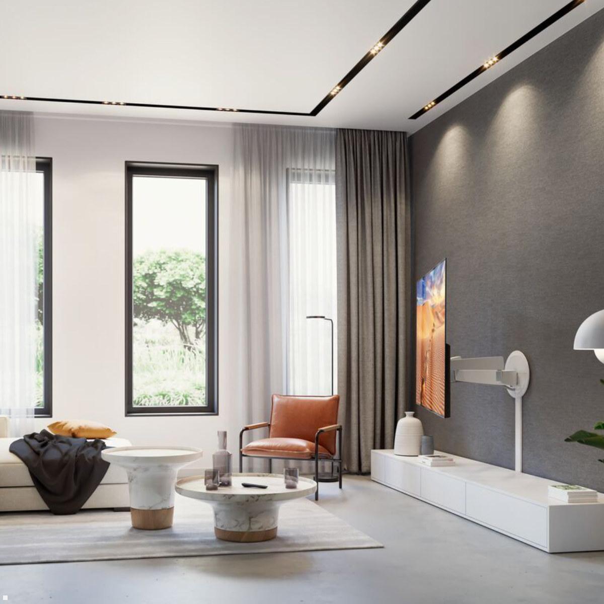 Vogels SIGNATURE TVM 7655W schwenkbare TV Wandhalterung 40-77 Zoll, weiß Anwendung Modern Living Vogels SIGNATURE TVM 7655W schwenkbare TV Wandhalterung 40-77 Zoll, weiß Anwendung Modern Living