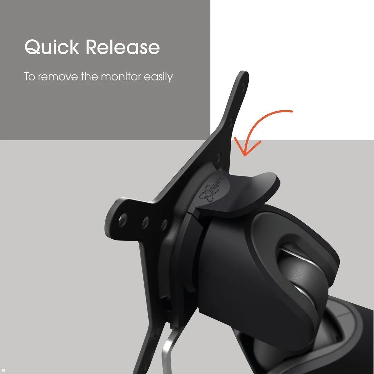 Vogels Motion MOMO 2117B Monitor Tischhalterung, schwarz, Monitorhalterung bis 43 Zoll