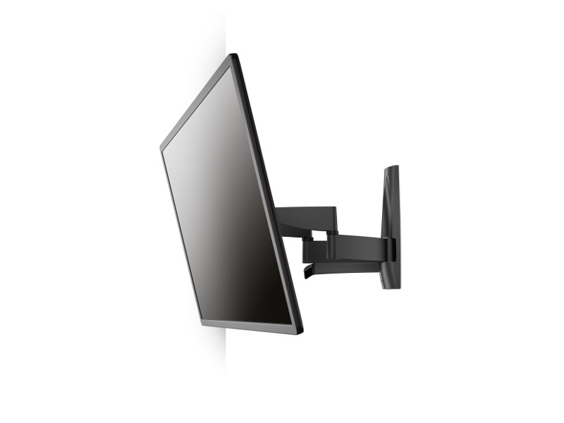 Vogel's WALL 3350 schwenkbare TV Wandhalterung 40"-65", schwarz mit Fernseher