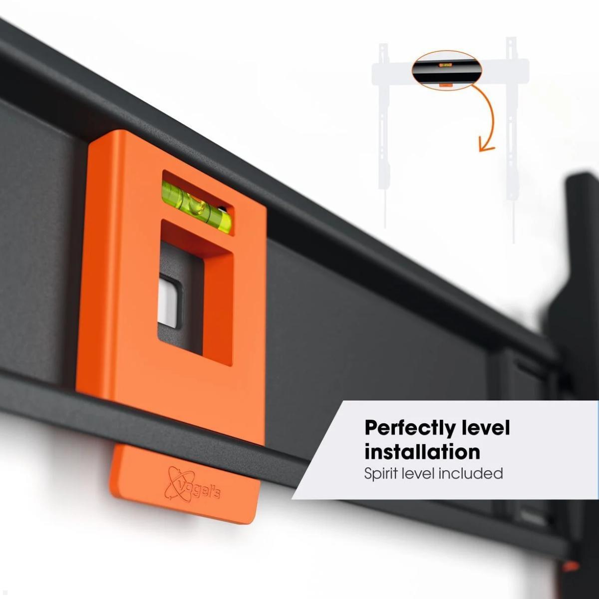 Vogels COMFORT TVM 3405 flache TV Wandhalterung 32 - 77 Zoll, schwarz Wasserwaage Vogels COMFORT TVM 3405 flache TV Wandhalterung 32 - 77 Zoll, schwarz Wasserwaage