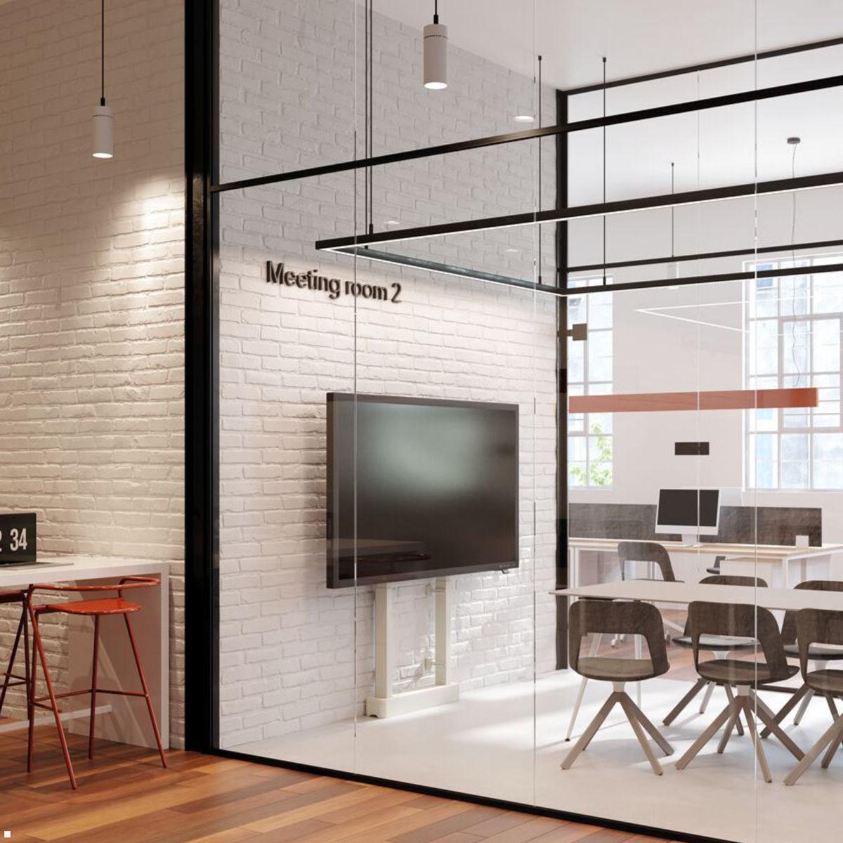 Vogels RISE 2008W elektrischer TV Boden-Wandhalter, 80 mm/s, weiß, Anwendungsbeispiel Vogels RISE 2008W elektrischer TV Boden-Wandhalter, 80 mm/s, weiß, Anwendungsbeispiel