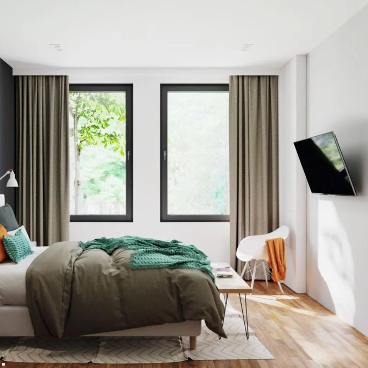 Vogels COMFORT TVM 3415 neigbare TV Wandhalterung 32-65 Zoll, schwarz, Schlafzimmer Vogels COMFORT TVM 3415 neigbare TV Wandhalterung 32-65 Zoll, schwarz, Schlafzimmer