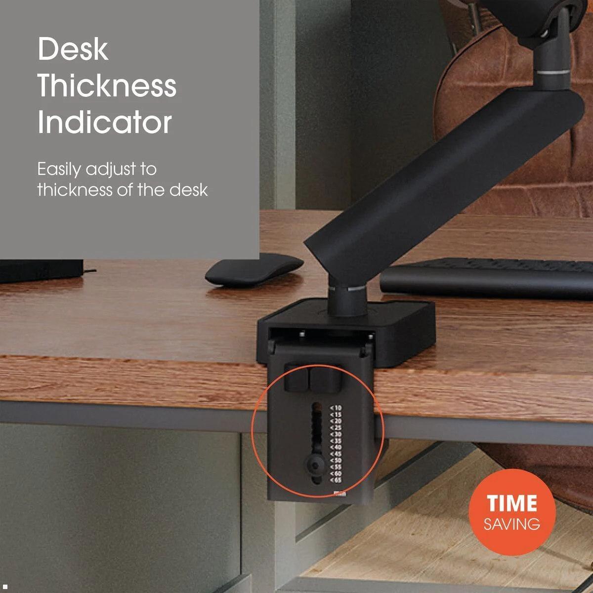Vogels Motion Plus MOMO 4127B Monitor Tischhalterung neigbar, schwarz, VESA Schwenkarm Schreibtisch