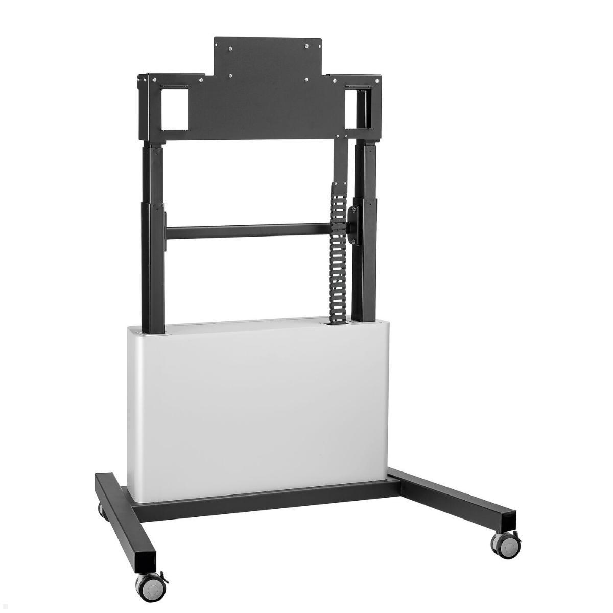 Vogels PFTE 7111 elektrisch höhenverstellbarer Display Wagen mit Schrank