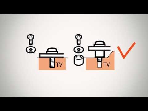 EOL - Vogels WALL 2305 starre TV Wandhalterung, schwarz