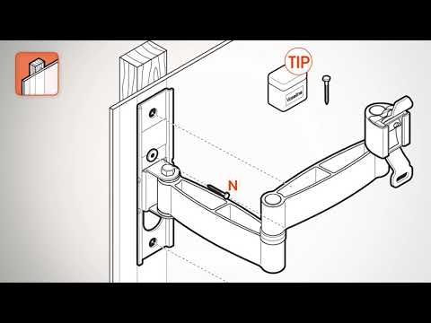 EOL - Vogels WALL 3125 neigbare TV Wandhalterung 19-40 Zoll, schwarz