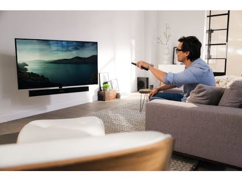 EOL - Vogels NEXT 8375 elektrisch schwenkbare TV Wandhalterung mit Soundbar/Subwoofer