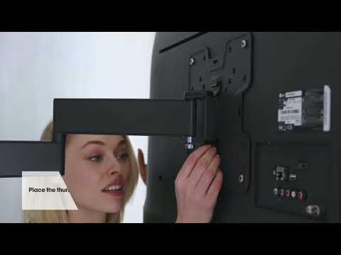 Vogels COMFORT TVM 3225 schwenkbare TV Wandhalterung 19 - 43 Zoll, schwarz