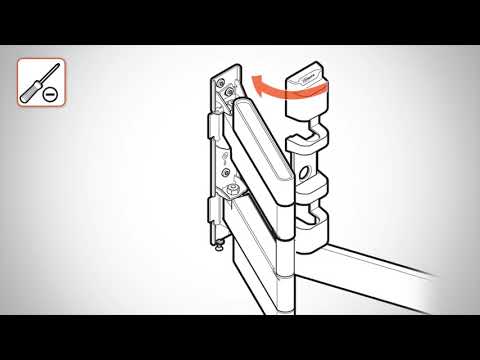 EOL - Vogels THIN 545 flache schwenkbare TV Wandhalterung 40-65 Zoll weiß
