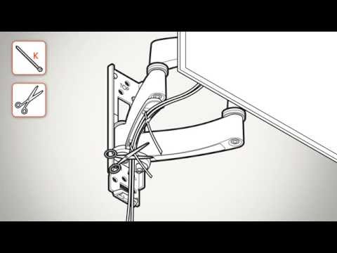 EOL - Vogels WALL 2450 schwenkbare TV Wandhalterung, schwarz