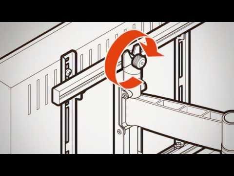 EOL - Vogels WALL 2245 schwenkbare TV Wandhalterung, schwarz